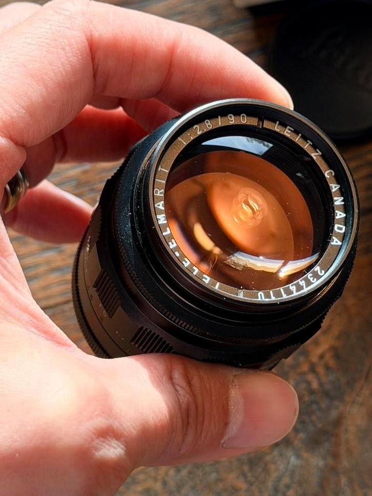 Leitz Leica Tele-Elmarit 90mm f/2.8 (Fat versie), Audio, Tv en Foto, Foto | Lenzen en Objectieven, Zo goed als nieuw, Ophalen of Verzenden