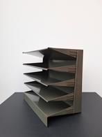 Vintage industrieel groen metalen documentenrek (brandweer), Antiek en Kunst, Ophalen of Verzenden