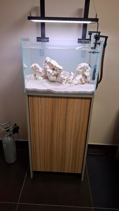Compleet aquarium met kast te koop, Dieren en Toebehoren, Vissen | Aquaria en Toebehoren, Zo goed als nieuw, Ophalen