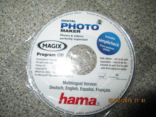 CD Digital Photo Maker Magix Hama. Livvre: photo numérique., Hobby en Vrije tijd, Overige Hobby en Vrije tijd, Nieuw, Ophalen