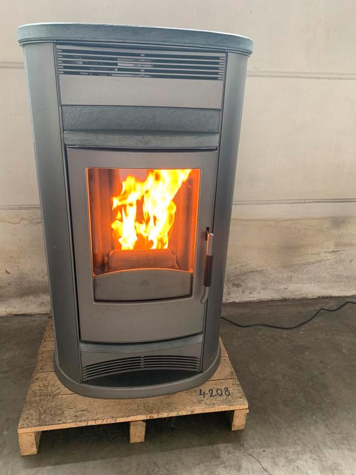 Pelletkachel Edilkamin 12 kW speksteen, Huis en Inrichting, Kachels, Gebruikt, Vrijstaand, Pelletkachel, Overige brandstoffen