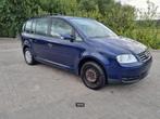 VW TOURAN 1.9 TDi  7 ZIT PLAATSEN ✅ AIRCO ️150000km, Auto's, Voorwielaandrijving, Zwart, Blauw, 7 zetels