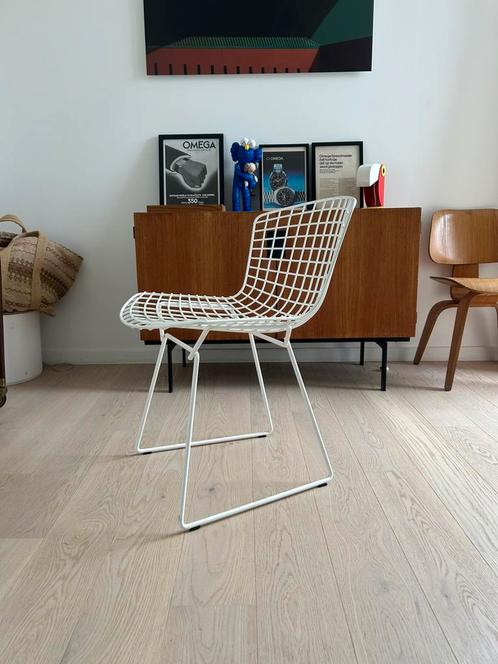 Bertoia (Knoll) sidechair – wit, Antiek en Kunst, Antiek | Meubels | Stoelen en Sofa's, Ophalen of Verzenden