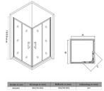Douche - Porte coulissant 80x80 non utilisé, Doe-het-zelf en Bouw, Ophalen, Nieuw, Glas, Douche