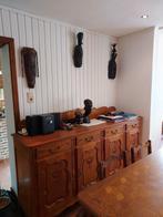 Vitrinekast en dressoir. Lichte Franse eik., Huis en Inrichting, Ophalen, Zo goed als nieuw