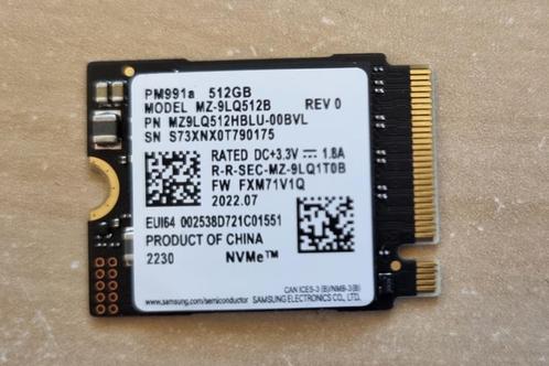 Disque SSD 512 Gb NVMe M.2, Computers en Software, Harde schijven, Refurbished, Laptop, Intern, SSD, Overige aansluitingen, Ophalen