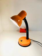 FUNKY ORANJE 70’s BUREAU LAMPJE (Zie Beschrijving), 70's Vintage Flower Power Space Age, Ophalen of Verzenden, Zo goed als nieuw