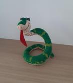 Een knuffel van een groene slang (50cm lang), Ophalen of Verzenden, Zo goed als nieuw