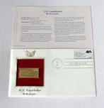 USA - FDC Washinton 1987 - 22ct Goldplated comm. stamp, Affranchi, Envoi, Amérique du Nord