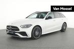 Mercedes-Benz C-Klasse 200d AMG LINE Break + LEDER + PANO DA, Auto's, Automaat, 1780 kg, 4 cilinders, Wit