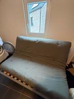 Slaapbank / futon – grijs – inklapbaar, Ophalen, Zo goed als nieuw