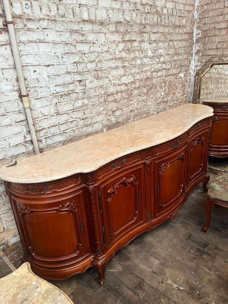 Antiek meubels met marmer, Maison & Meubles, Salles à manger complètes, Utilisé, Enlèvement