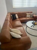 Salon complet cuir design lampe pouf état neuf déménagement, Maison & Meubles, Canapés | Coins salons complets, Enlèvement, Comme neuf