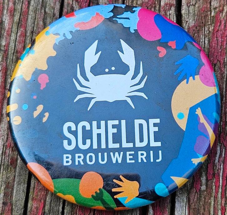 Scheldebrouwerij kleurrijke bieropener magneet N, Verzamelen, Biermerken, Ophalen of Verzenden