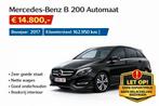 Mercedes Benz b200 benzine, Auto's, Mercedes-Benz, Automaat, Zwart, Zwart, Leder