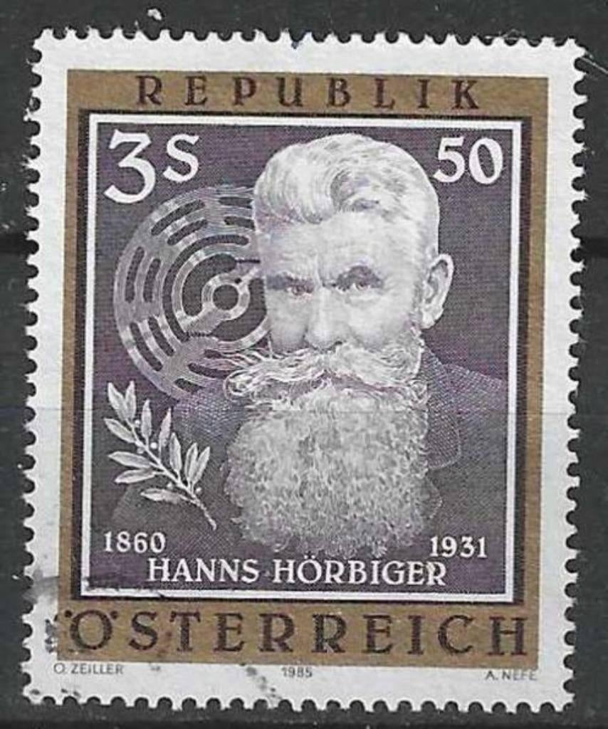 Autriche 1985 - Yvert 1661 - Hanns Horbiger (ST), Timbres & Monnaies, Timbres | Europe | Autriche, Envoi, Affranchi