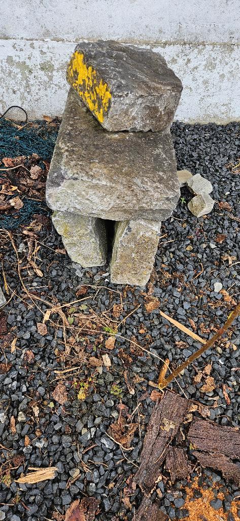 Bordure en pierre bleue, Jardin & Terrasse, Traverses & Bordures, Utilisé, Bordure, Pierre naturelle, 25 à 50 cm, Moins de 100 cm