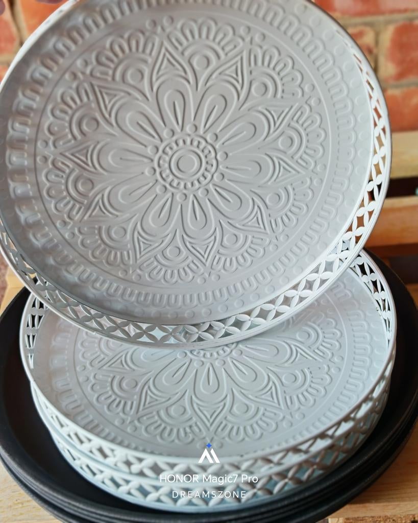 decoratieve dienbladen, Ophalen, Metaal