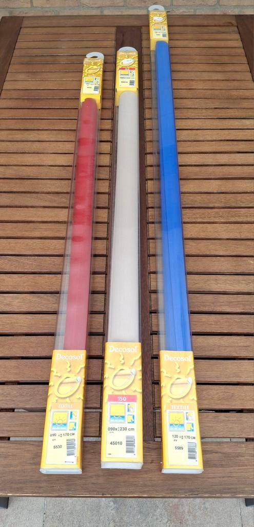 3 textielen rolgordijnen (nog in de verpakking), Ophalen, Nieuw, Blauw