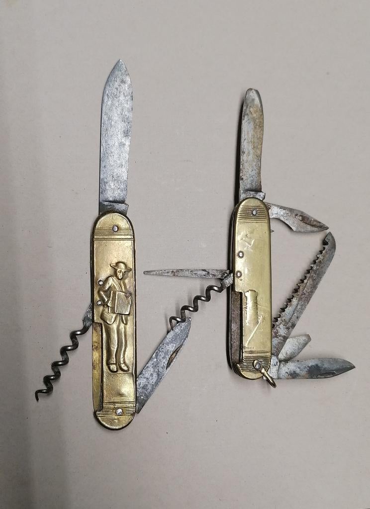 Antiek opvouwbaar zakmes, Verzenden, Gebruikt