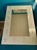 spiegel met atleet-figuren, Huis en Inrichting, Woonaccessoires | Spiegels, Ophalen, Minder dan 50 cm, Gebruikt, Minder dan 100 cm