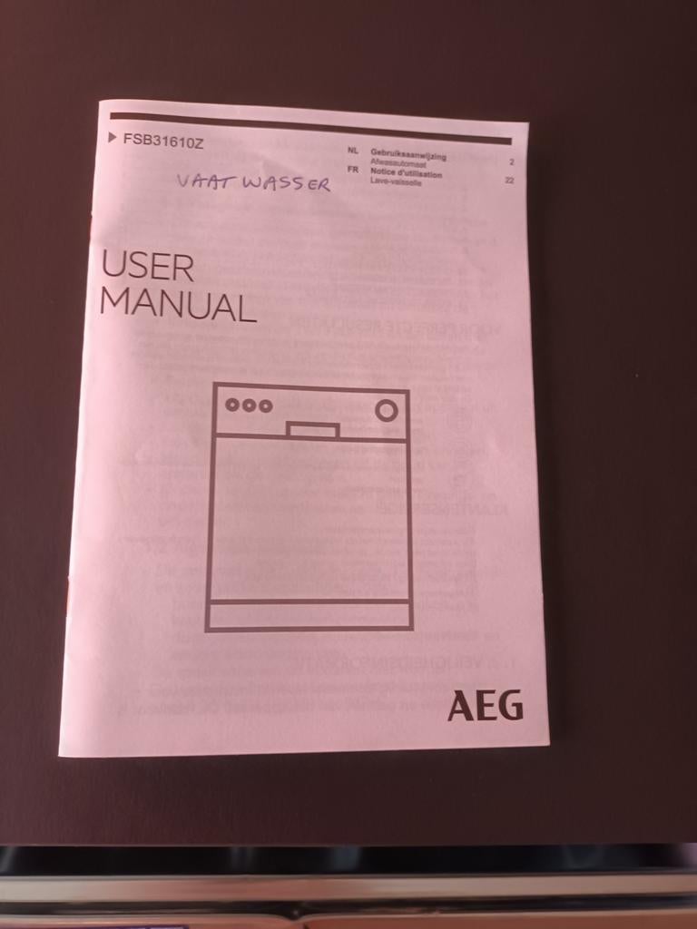 Inbouw vaatwasser AEG, Elektronische apparatuur, Ophalen, Inbouw