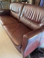 Lederen salon, Huis en Inrichting, Ophalen, Gebruikt, Leer