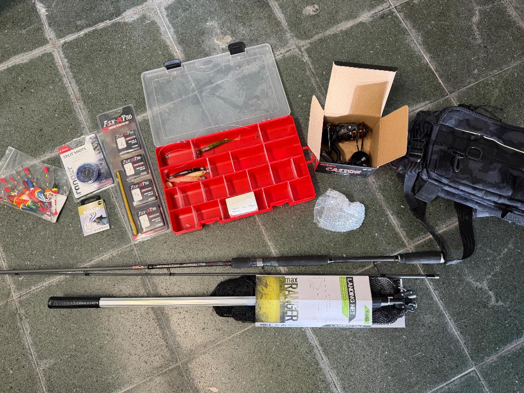 Vishengel Arca + accessoires, Ophalen, Nieuw, Complete hengel