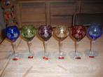 6 VERRES EN CRISTAL TAILLE MAIN SOUFFLE BOUCHE ETAT NEUF, Enlèvement, Neuf, Autres types