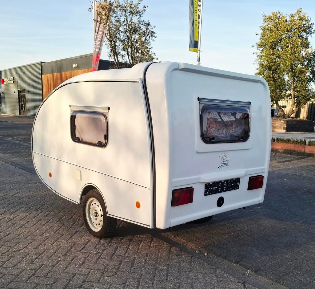 Mini caravan teardrop camptrailer incl tent, Caravans en Kamperen, Caravans, Tot en met 2, Particulier, 500 - 750 kg, Overige