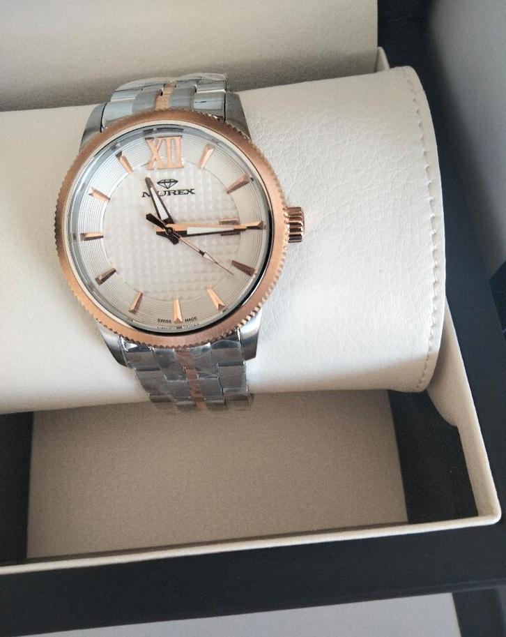 MUREX MUM 543-SR-1 horloge, Handtassen en Accessoires, Horloges | Dames, Nieuw, Polshorloge, Goud, Goud, Ophalen