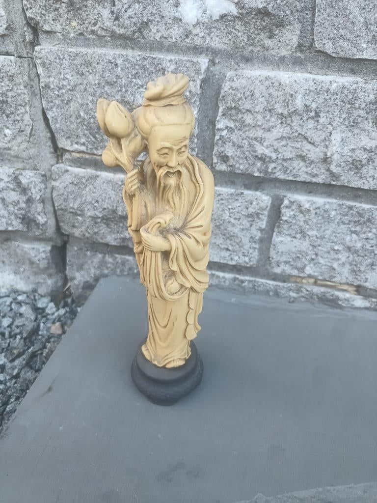 Belle statue d'un sage chinois/27 cm de haut, Antiquités & Art, Enlèvement