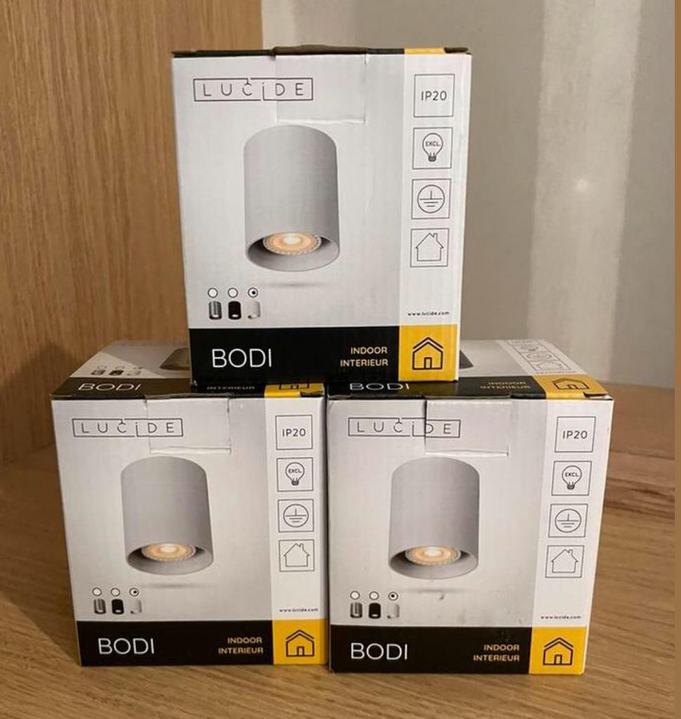 Opbouwspots 3 stuks, Lucide  Bodi, Ophalen, Nieuw