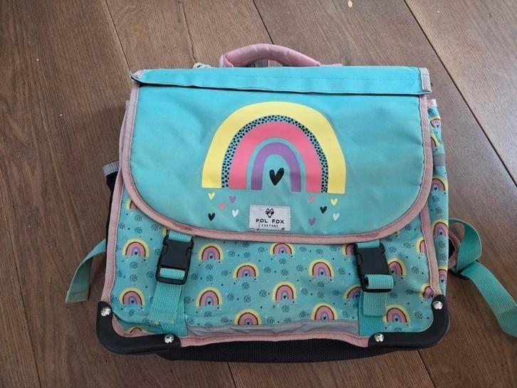 Boekentas Pol Fox regenboog eenhoorn. Rainbow/unicorn, Handtassen en Accessoires, Tassen | Schooltassen, Zo goed als nieuw, Ophalen of Verzenden