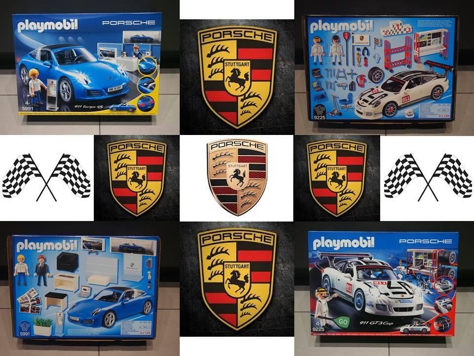 Playmobil Porsche 2 sets 5991 en 9225, Enlèvement, Comme neuf, Ensemble complet