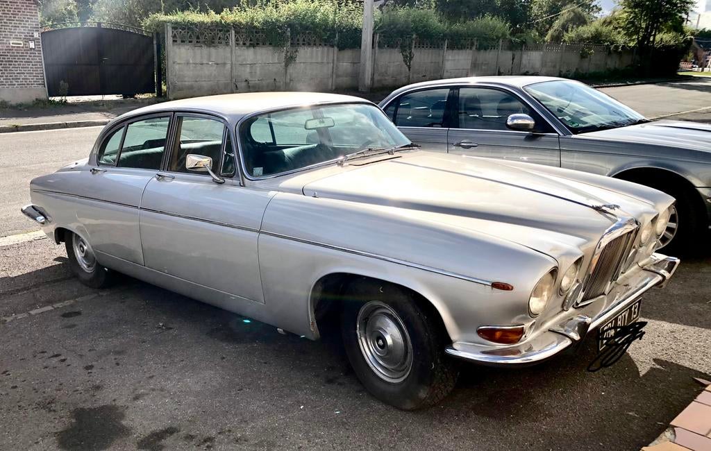 Jaguar 420G 1970, Autos, Cuir, Argent ou Gris, Achat, 4 portes