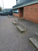 boordstenen, Enlèvement, Utilisé, Béton, Bloc