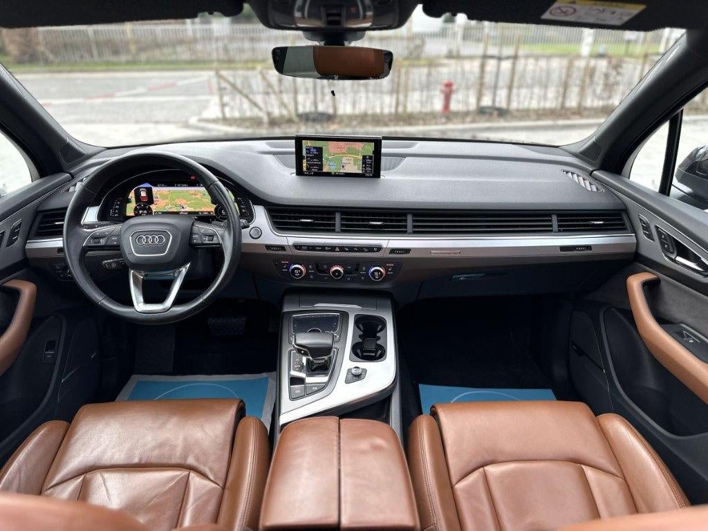 Audi Q7 Quattro Lichte Vracht V6 218pk Panodak Dodehoek BOSE, Auto's, Automaat, Euro 6, Blauw, Leder