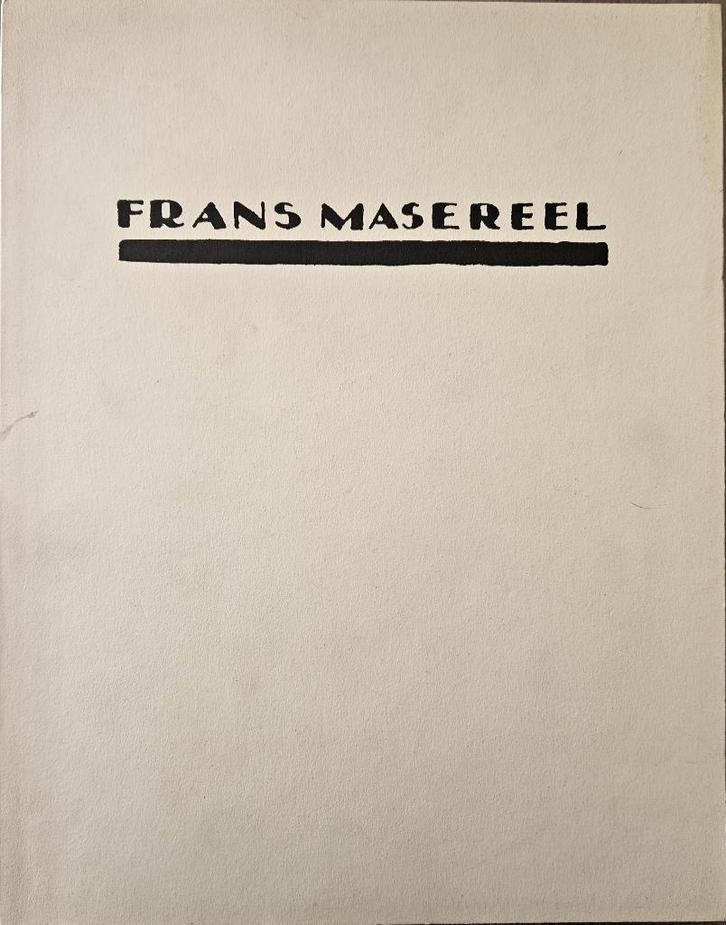 Frans Masereel - 1986 - Gemeentekrediet, Livres, Art & Culture | Arts plastiques, Utilisé, Peinture et dessin, Enlèvement ou Envoi