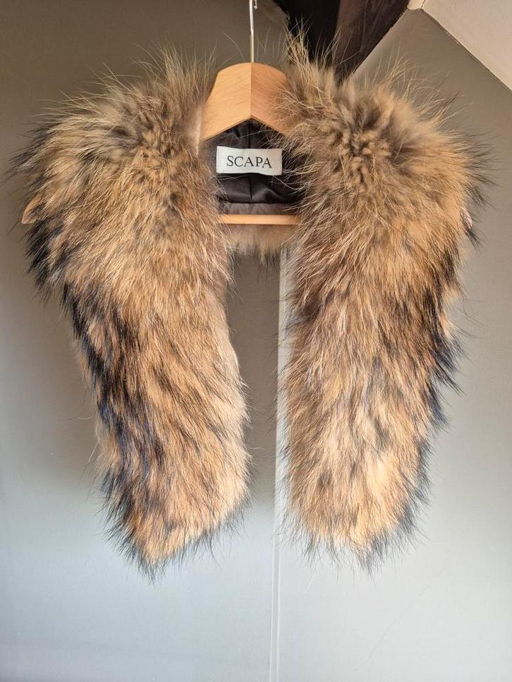 Col en fourrure de raton laveur véritable - SCAPA, Vêtements | Femmes, Bonnets, Écharpes & Gants, Enlèvement ou Envoi