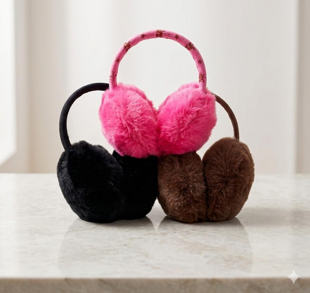 DESTOCKAGE : Cache-oreilles Peluche (Coloris Variés) 0,15€, Enlèvement ou Envoi