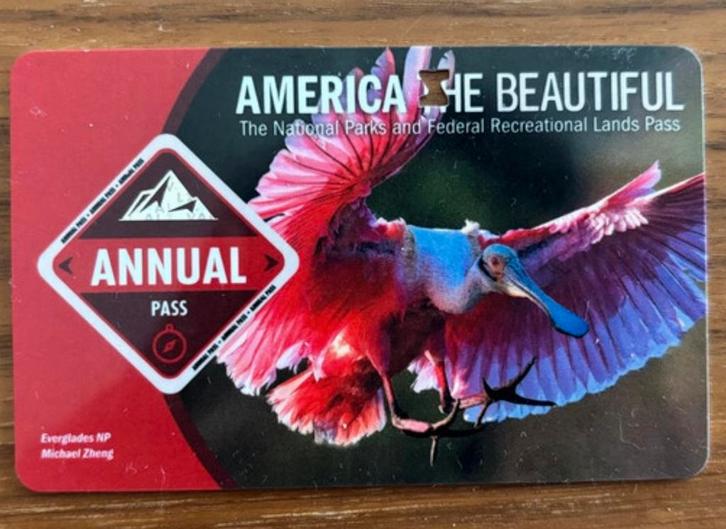 America The Beautiful pas geldig tot 31 juli 2026, Hobby & Loisirs créatifs, Hobby & Loisirs Autre, Comme neuf, Enlèvement ou Envoi