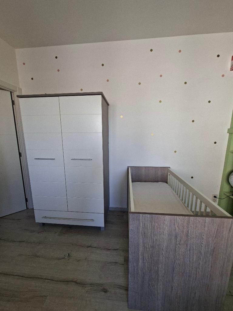 Babykamer, bed met kast, Kinderen en Baby's, Kinderkamer | Complete kinderkamers, Gebruikt, Jongetje of Meisje, Ophalen