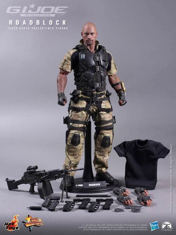 Hot Toys GI Joe Retaliation Roadblock MMS199 30 cm, Verzamelen, Speelgoed, Zo goed als nieuw, Verzenden