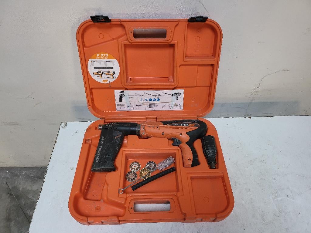 SPIT SPITFIRE P370 incl. magazijn C60 Kruitschiethamer 15-90, Doe-het-zelf en Bouw, Gereedschap | Boormachines, Zo goed als nieuw