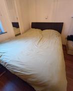 Boxspring - grijs - 180x200, Maison & Meubles, Chambre à coucher | Lits, Gris, Tissu, Comme neuf, Enlèvement