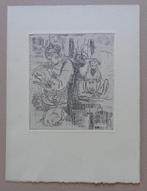 RIK WOUTERS / NEL MET HONDEN / ZW-W ETS / 33x25cm, Ophalen of Verzenden