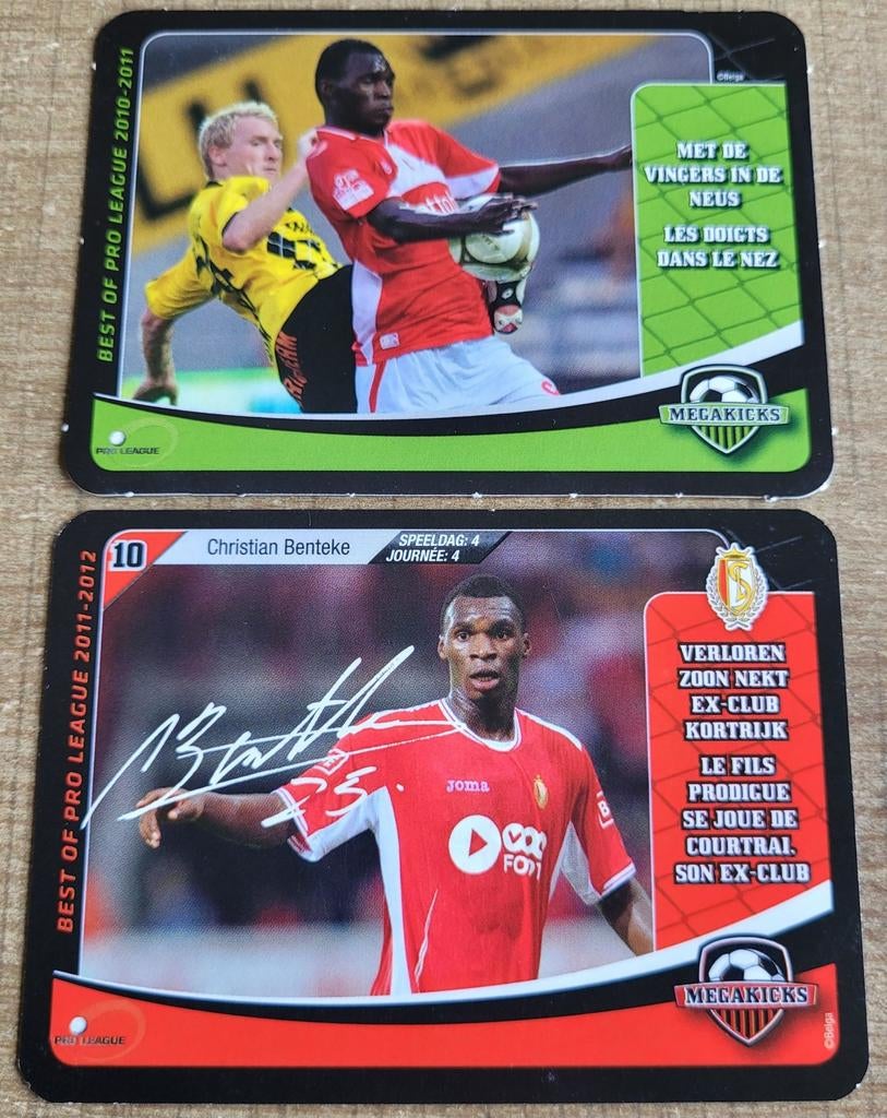 Voetballer Christian Benteke: 2 Megakicks kaarten, Ophalen of Verzenden, Zo goed als nieuw, Poster, Plaatje of Sticker