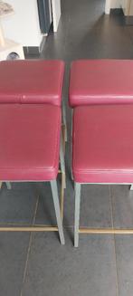 4 barkrukken, Huis en Inrichting, Barkrukken, Ophalen, Gebruikt, 60 tot 90 cm, Leer