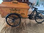 Vintage miniatuur bakkersbakfiets, Antiek en Kunst, Ophalen of Verzenden
